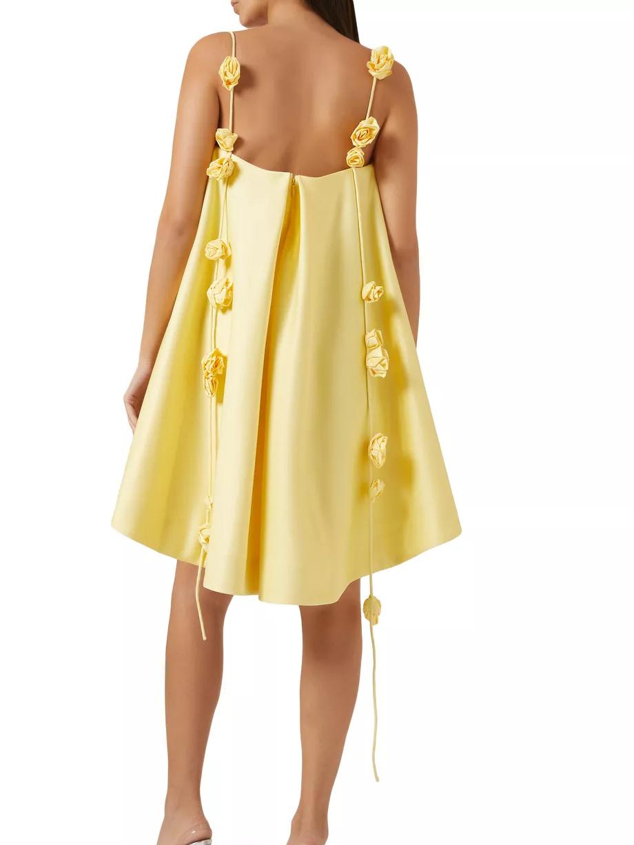 Amélie-Rose™ | Dress with 3D Rose Straps