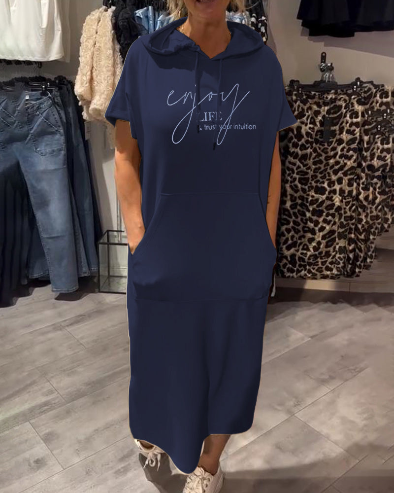 Nomi – Hooded Midi Dress