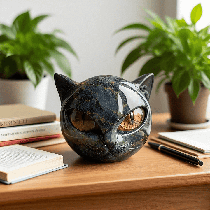 Nyra – Black Cat Sculpture