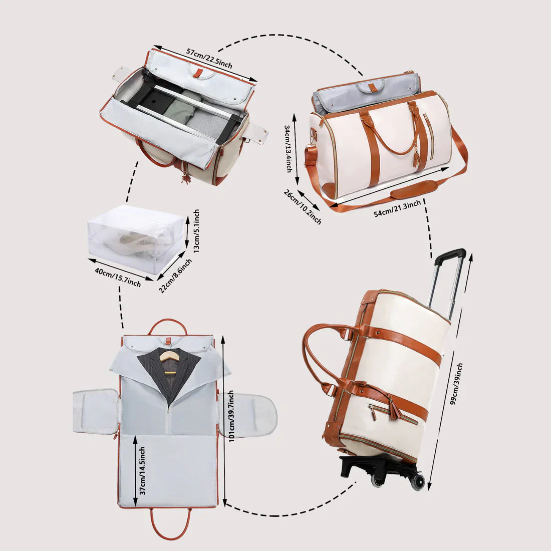 Tess – LuxeFold Travel Duffle