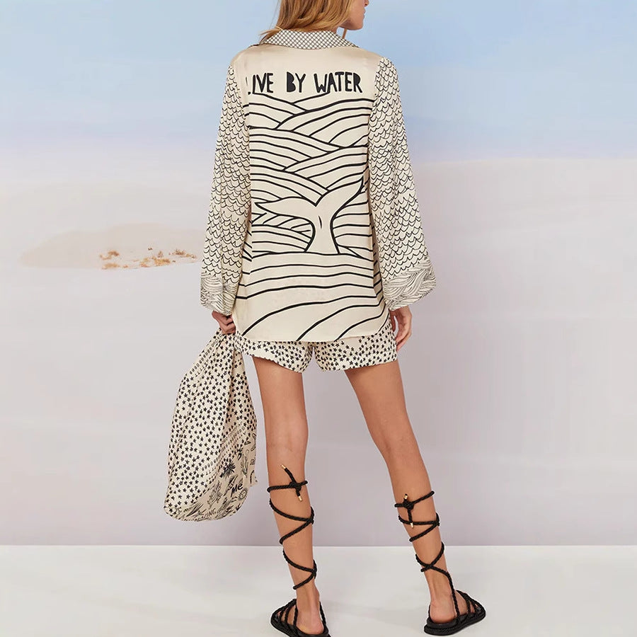 Marla | Printed Beach Tunic Set