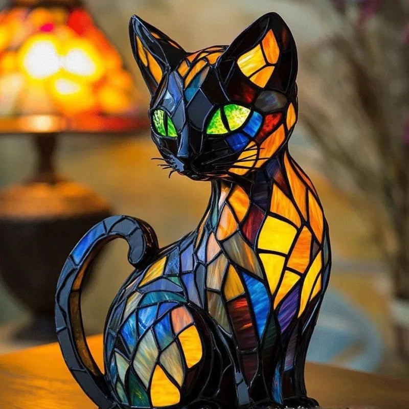 Luna – Mosaic Cat Lamp