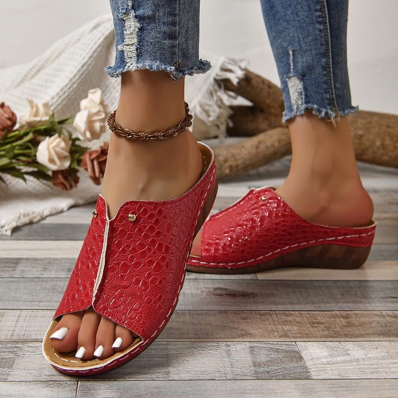 Julissa™ | Metallic Slip-On Sandals