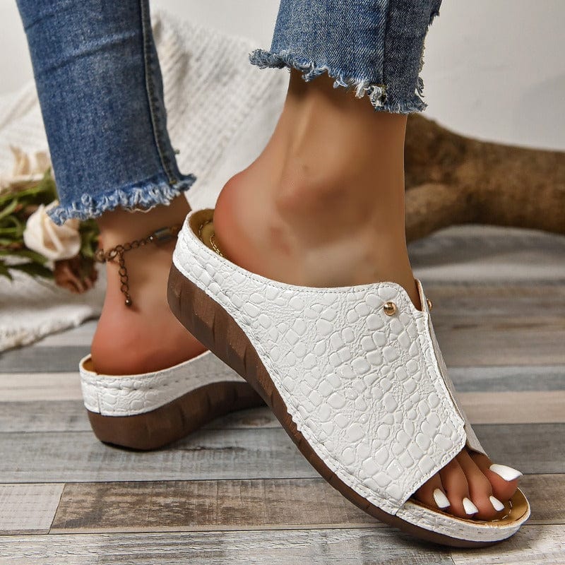 Julissa™ | Metallic Slip-On Sandals
