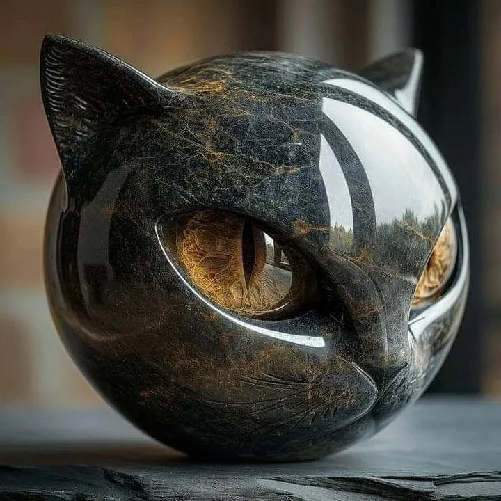 Nyra – Black Cat Sculpture