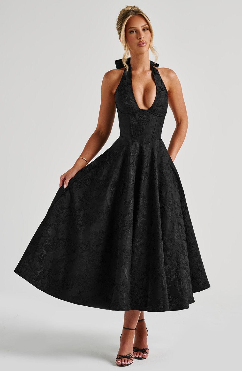 Juliet – Halterneck Midi Dress