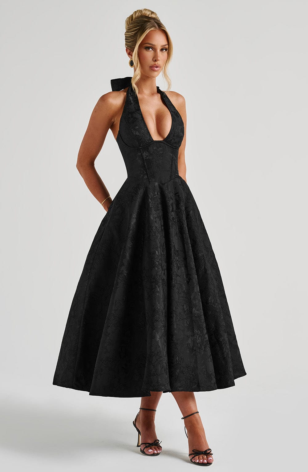 Juliet – Halterneck Midi Dress