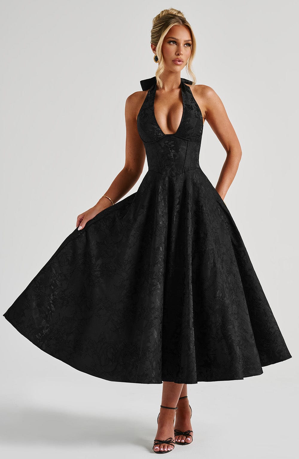 Juliet – Halterneck Midi Dress