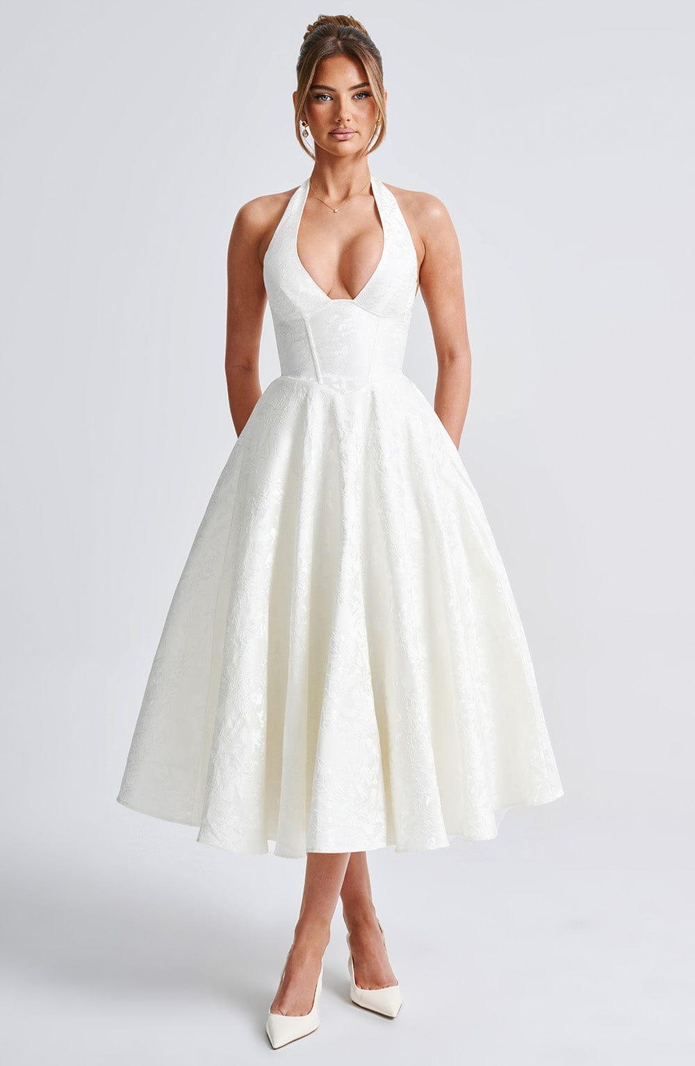 Juliet – Halterneck Midi Dress