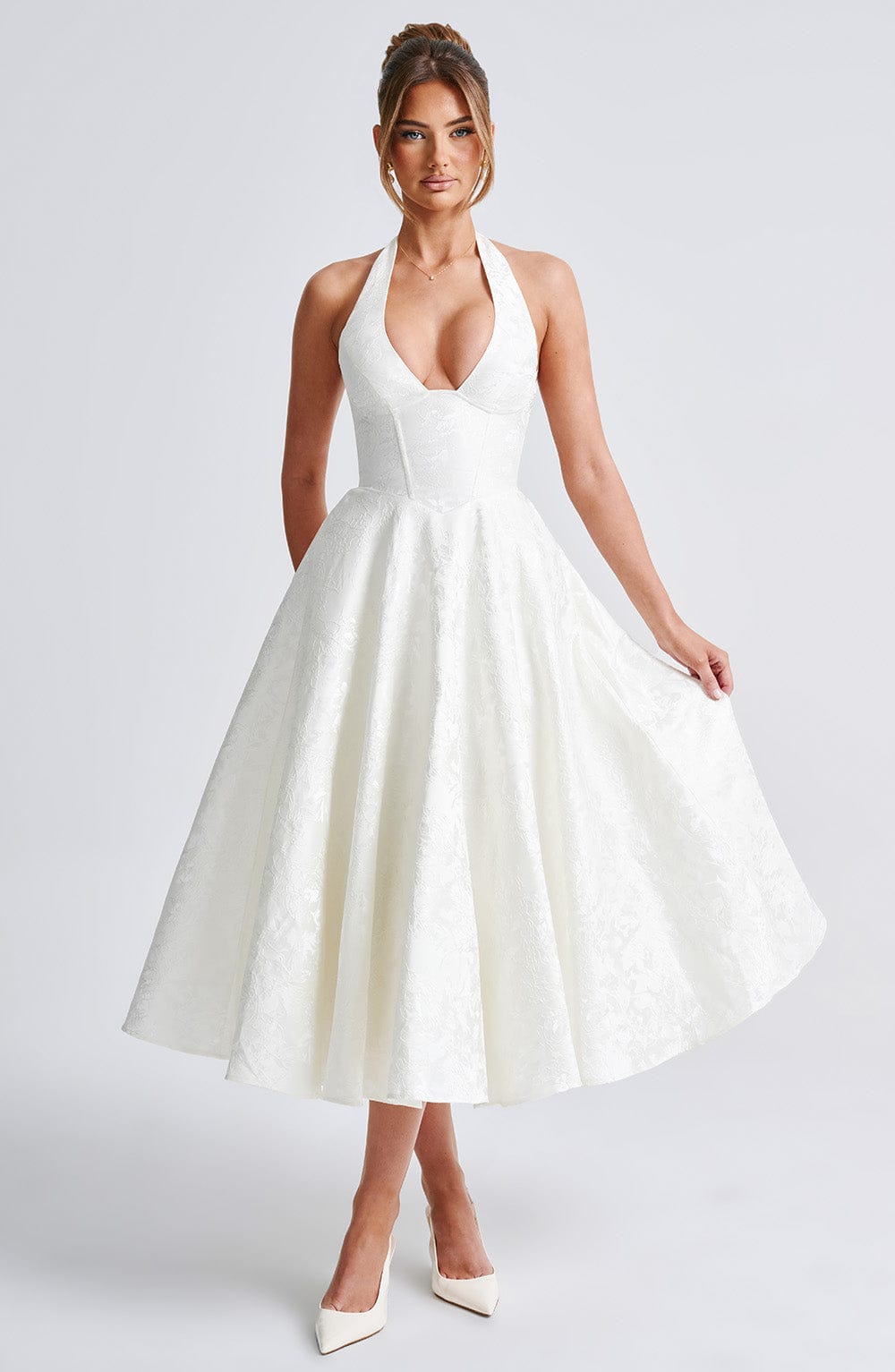 Juliet – Halterneck Midi Dress