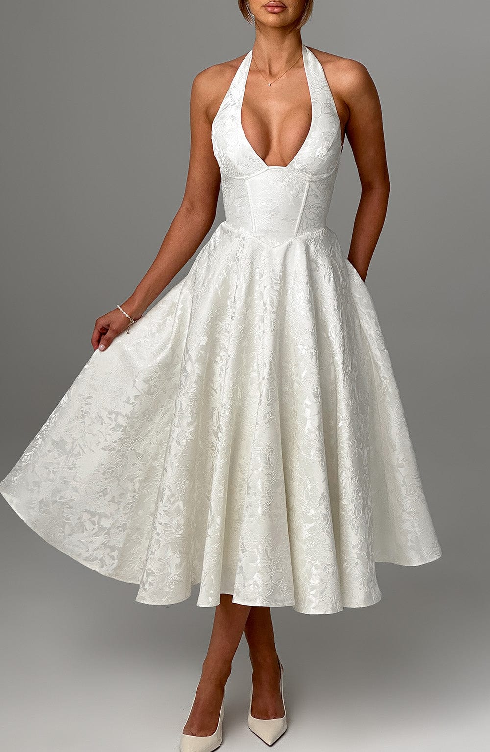Juliet – Halterneck Midi Dress
