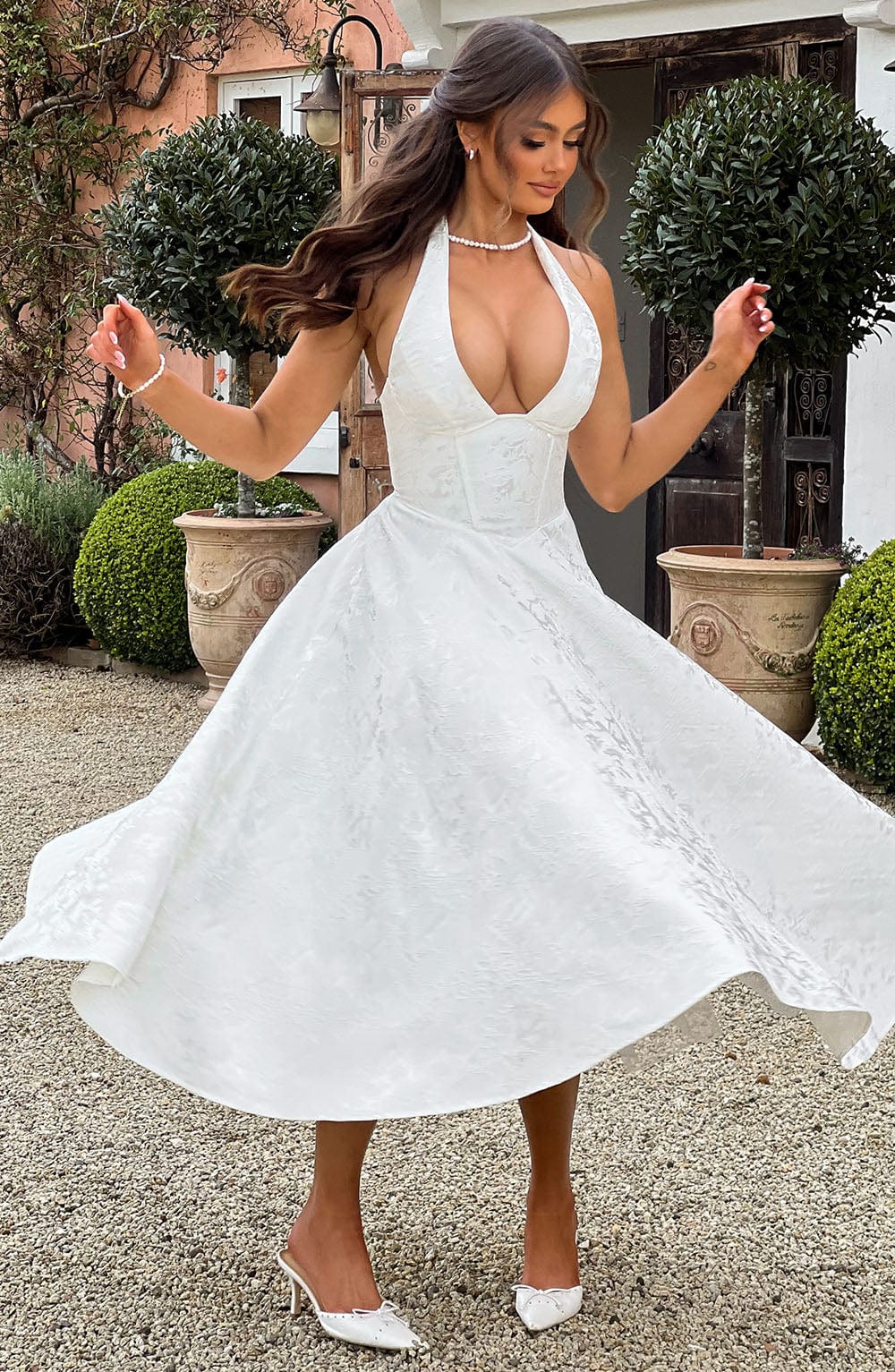Juliet – Halterneck Midi Dress