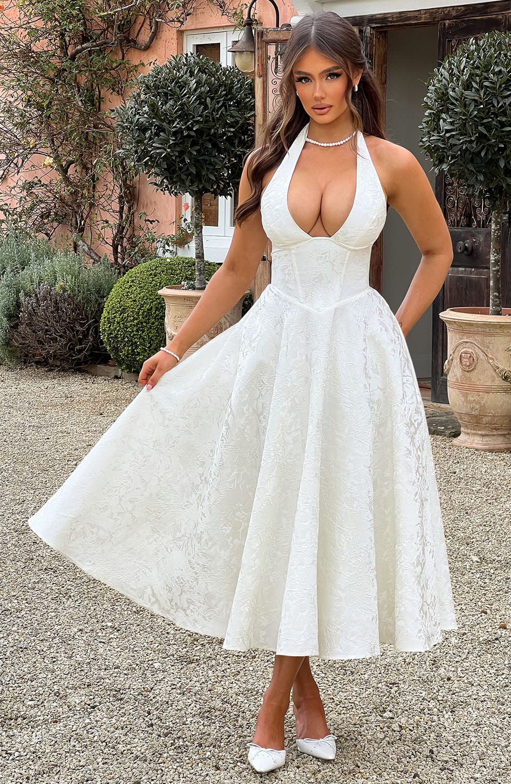 Juliet – Halterneck Midi Dress
