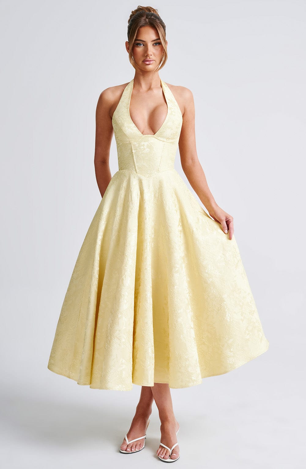 Juliet – Halterneck Midi Dress