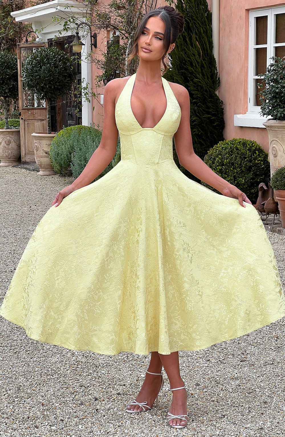 Juliet – Halterneck Midi Dress