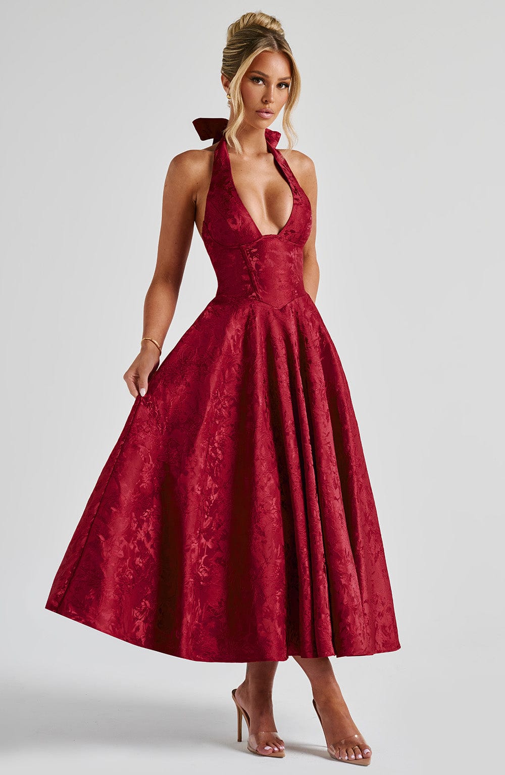 Juliet – Halterneck Midi Dress