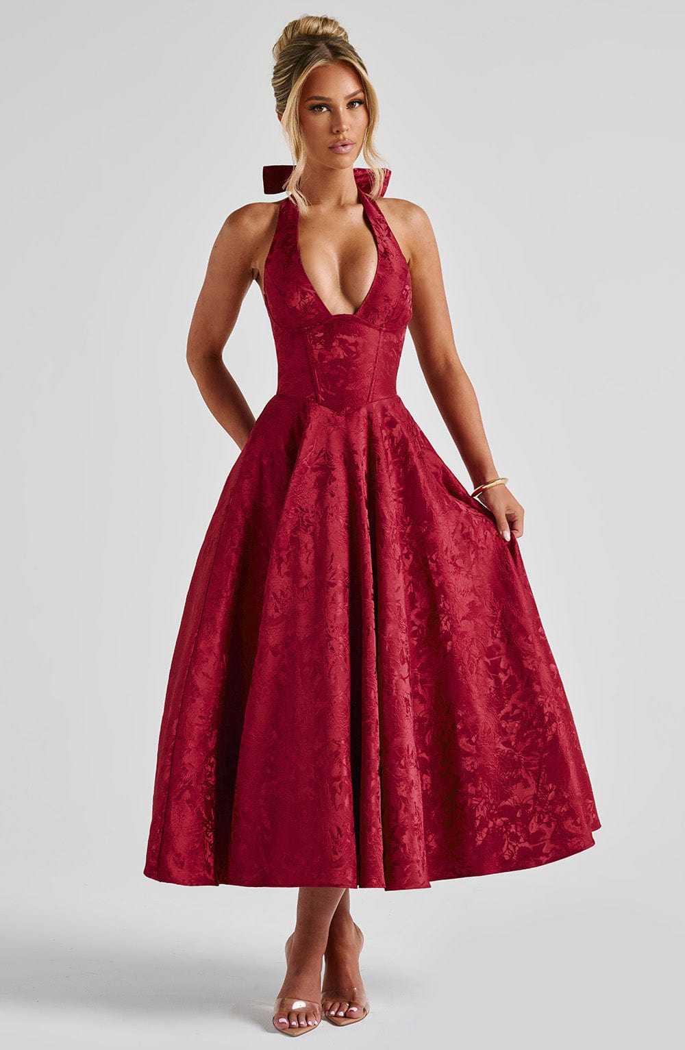 Juliet – Halterneck Midi Dress