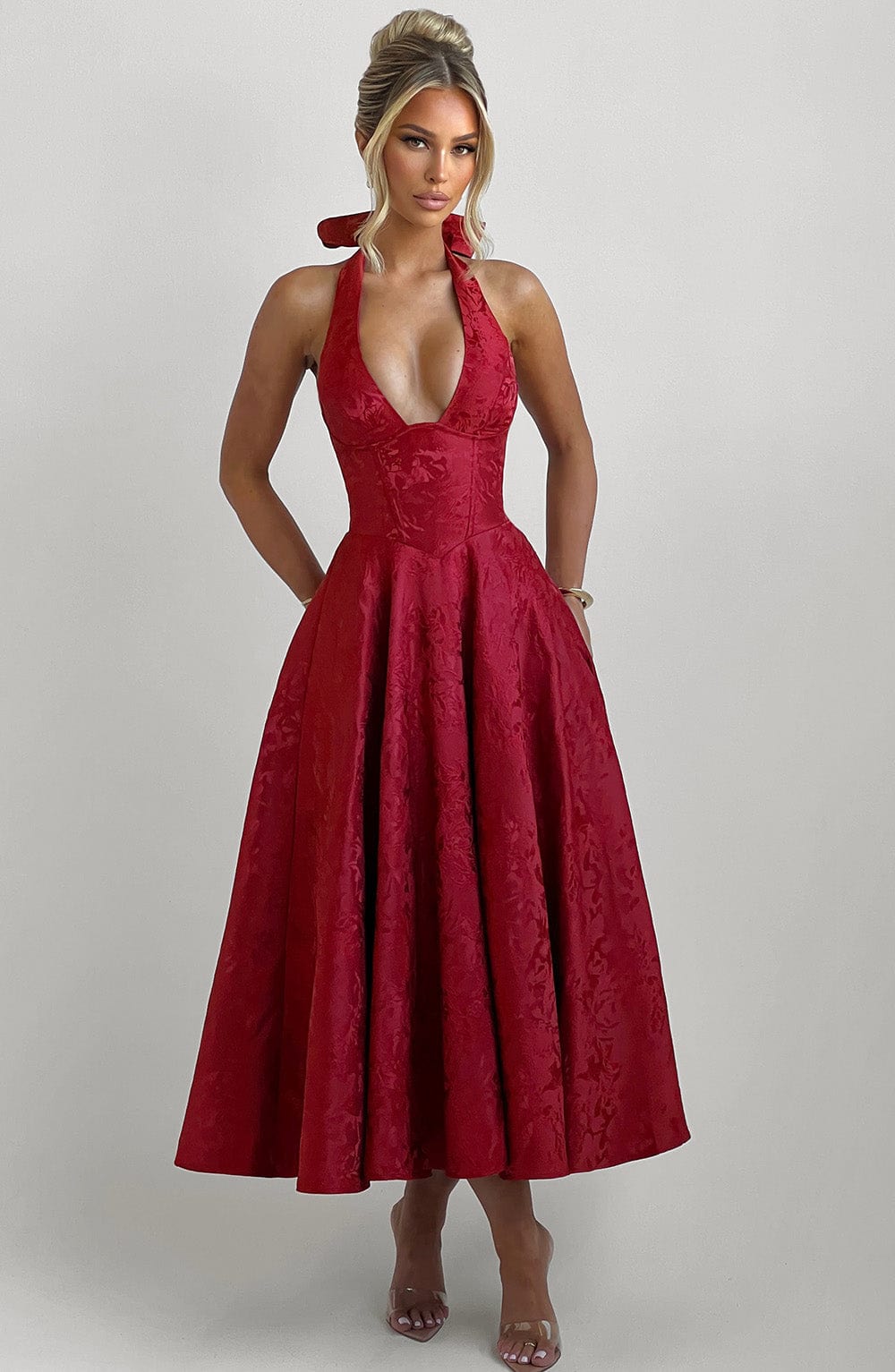 Juliet – Halterneck Midi Dress