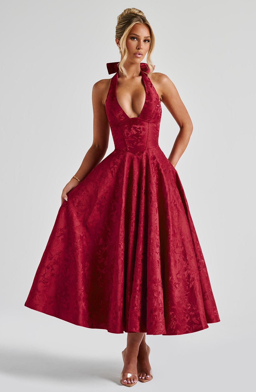 Juliet – Halterneck Midi Dress