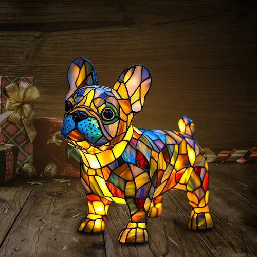 Milo – Mosaic Dog-Shaped Lamp