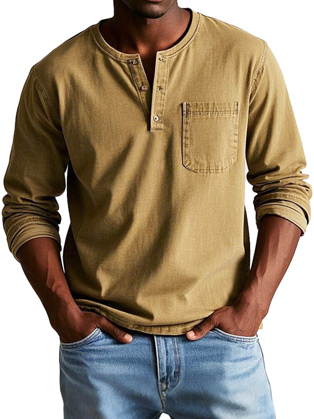 Miles – Classic Henley Longsleeve