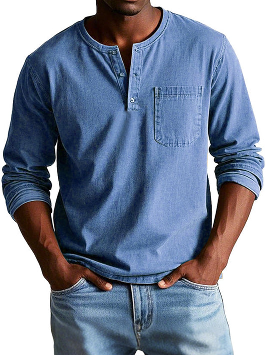 Miles – Classic Henley Longsleeve