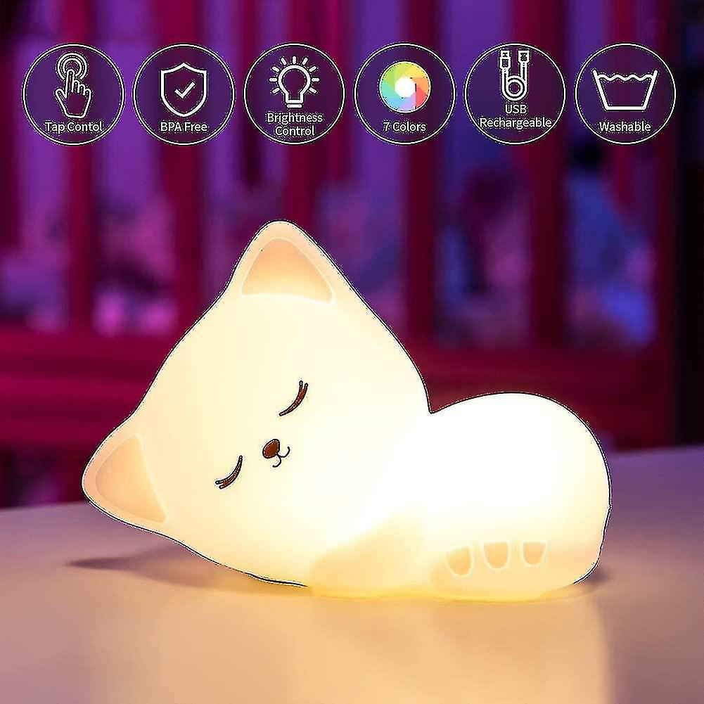 Guardian Kitty – Silicone LED Night Light