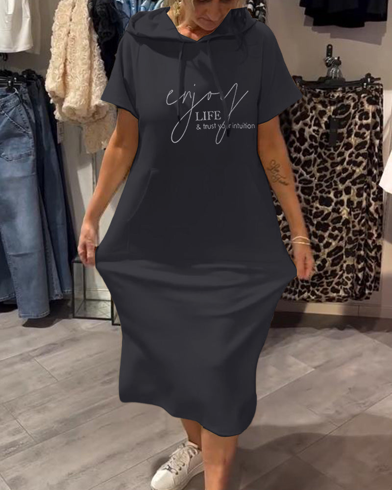 Nomi – Hooded Midi Dress