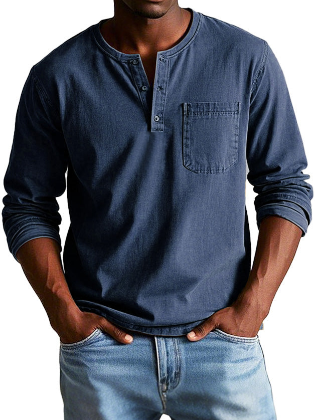 Miles – Classic Henley Longsleeve