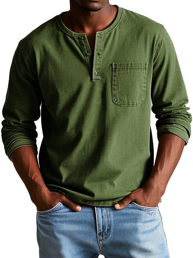 Miles – Classic Henley Longsleeve