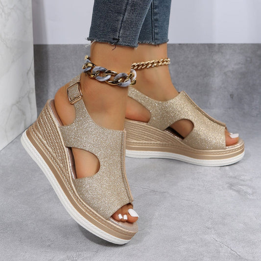 Isolde™ | Glitter-Finish Sandals