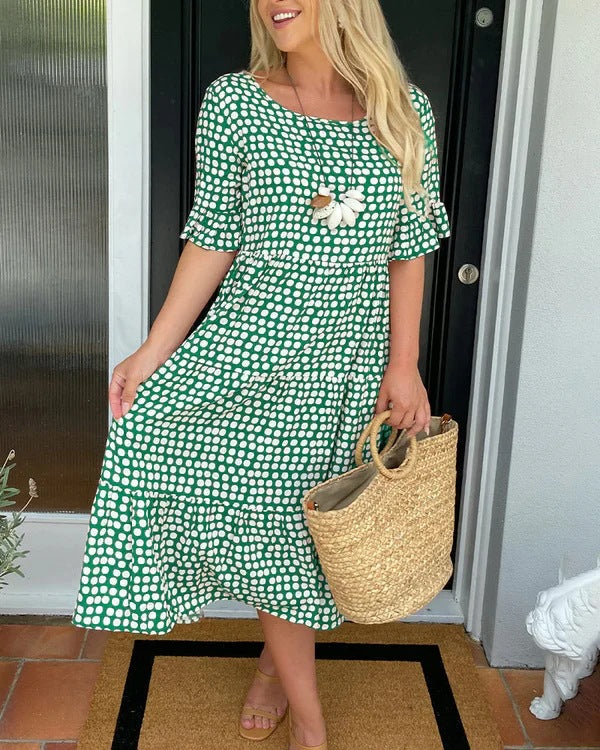 Nadine | Relaxed Tiered Midi Dress