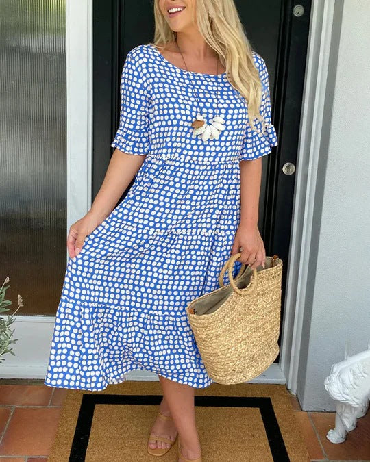 Nadine | Relaxed Tiered Midi Dress