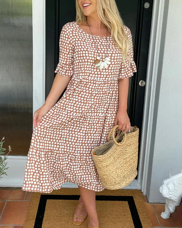 Nadine | Relaxed Tiered Midi Dress