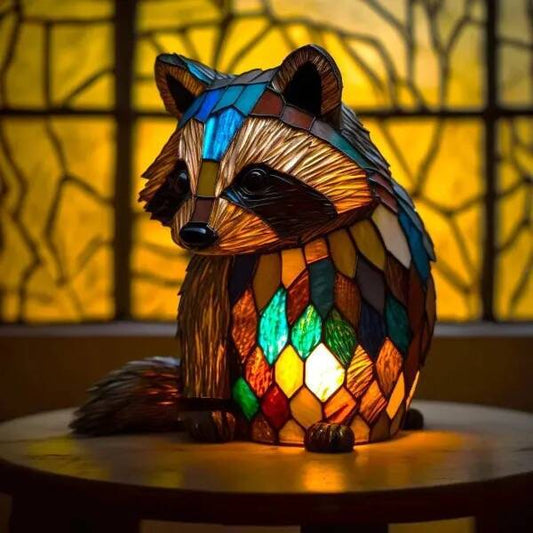 Filou – Mosaic Raccoon Lamp
