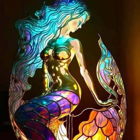 Arielle – Mosaic Mermaid Lamp