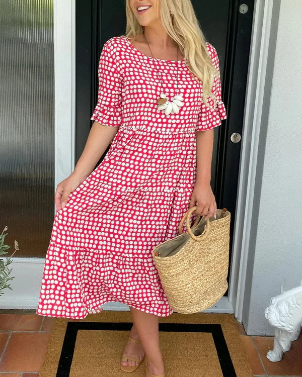 Nadine | Relaxed Tiered Midi Dress