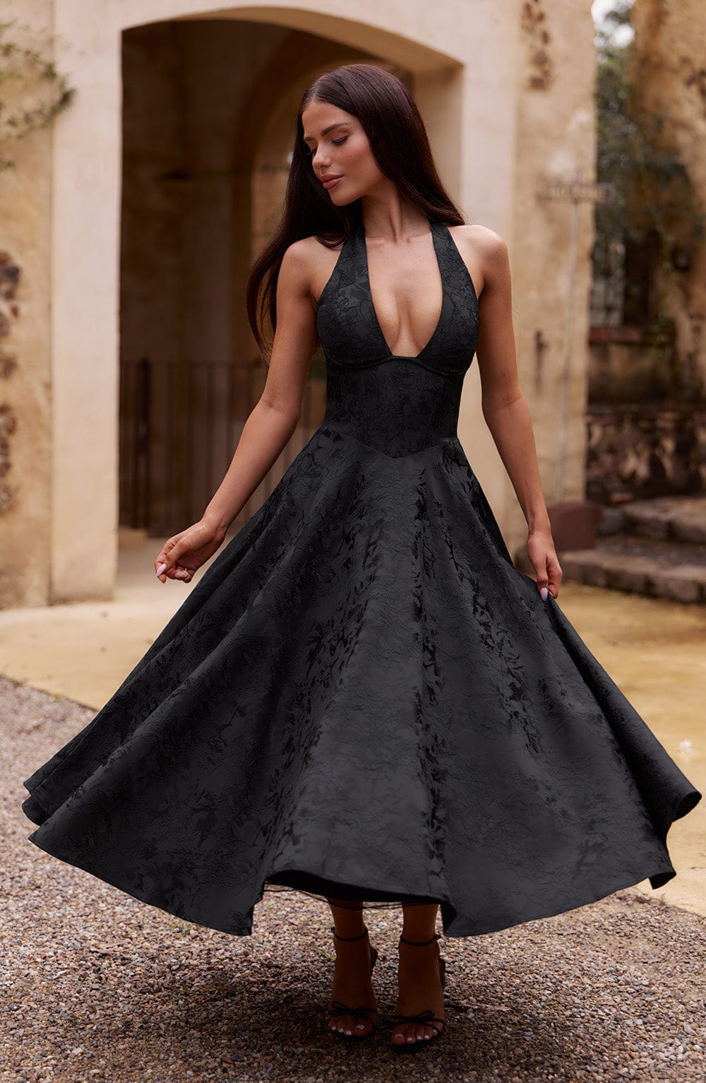 Juliet – Halterneck Midi Dress