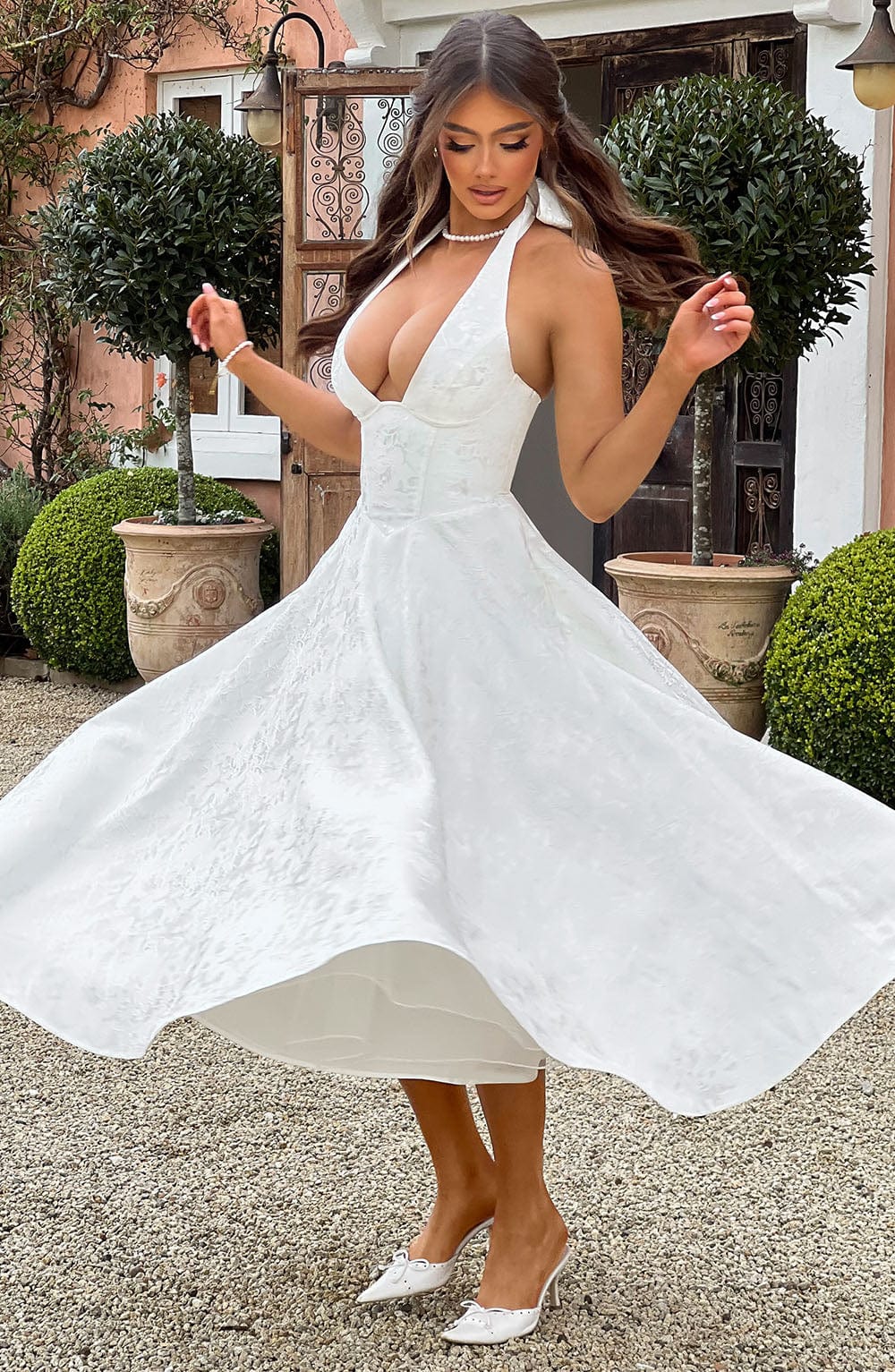 Juliet – Halterneck Midi Dress