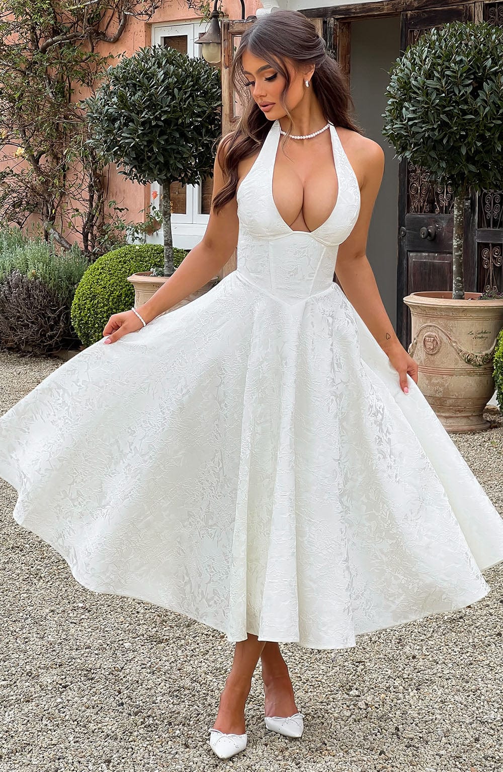 Juliet – Halterneck Midi Dress