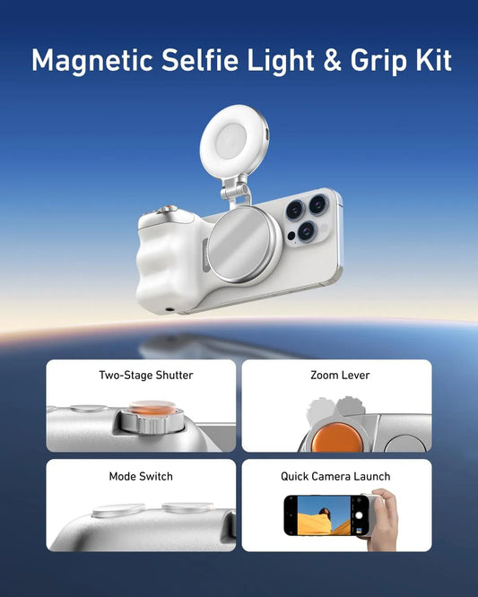 Niffy | Magnetic Selfie Grip Light