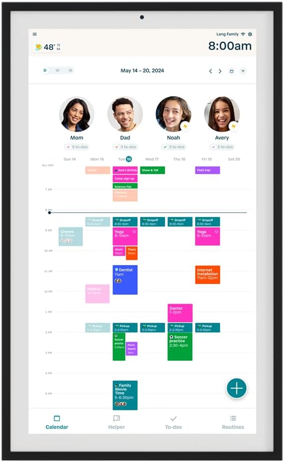 Smart Family Calendar Hub