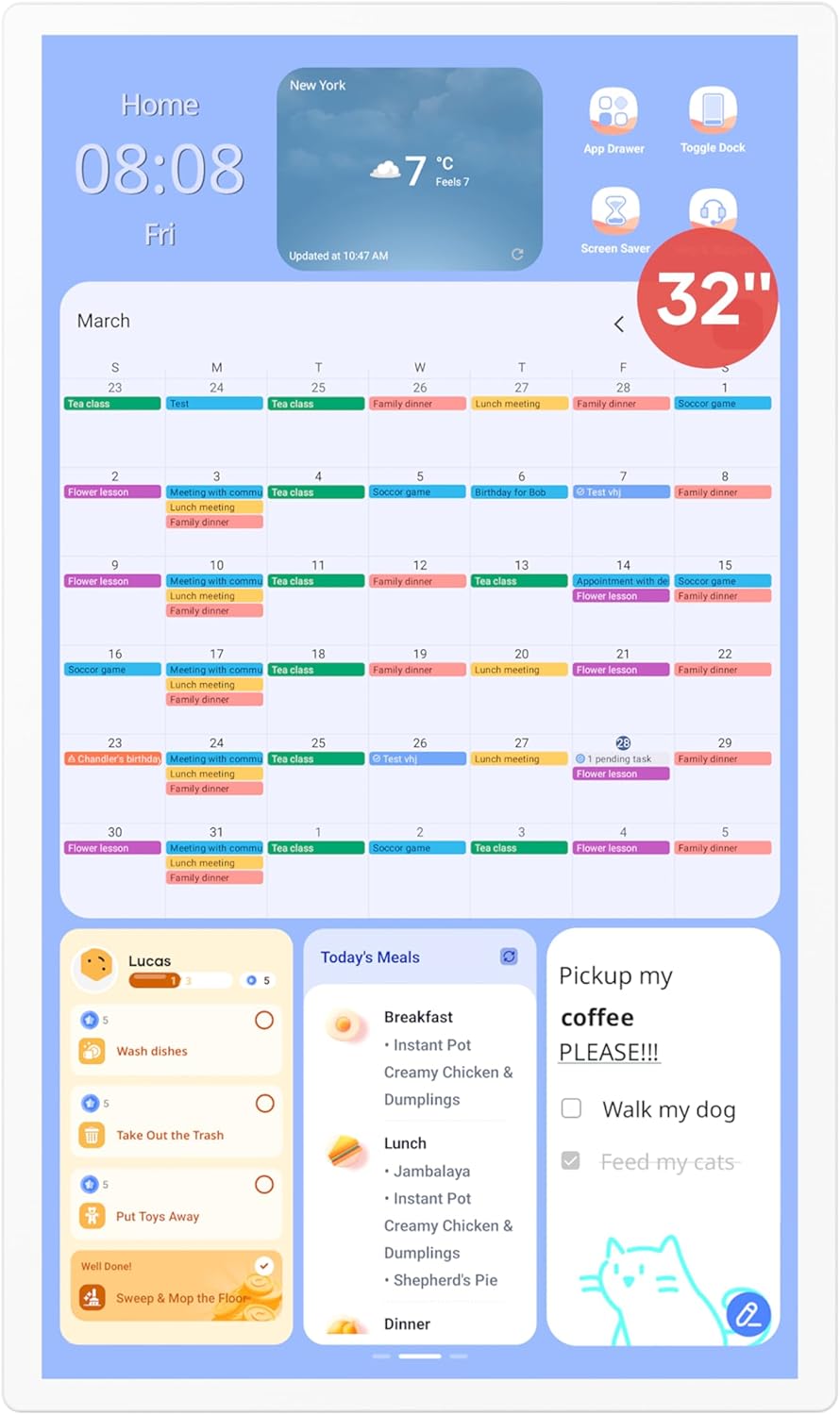 Smart Family Calendar Hub