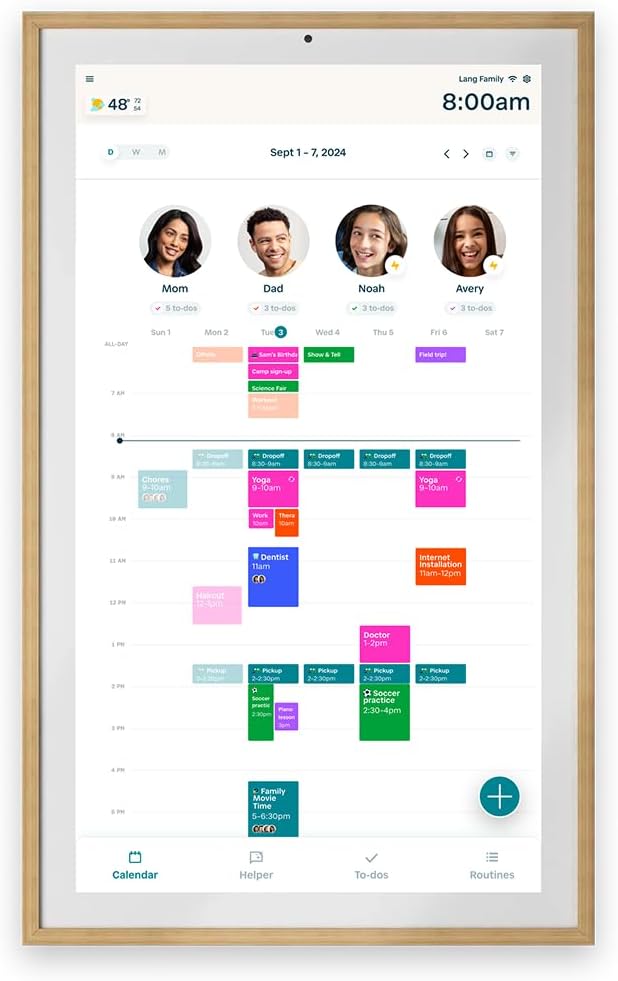 Smart Family Calendar Hub