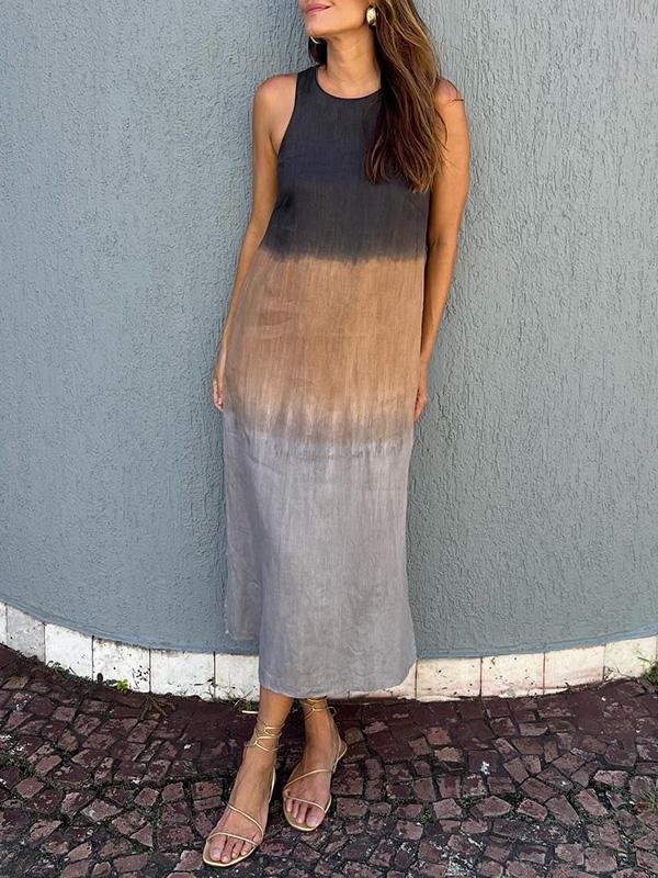 Marley – Sleeveless Ombre Midi Dress