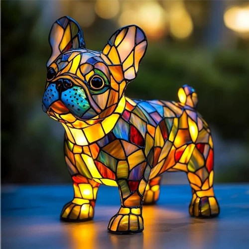 Milo – Mosaic Dog-Shaped Lamp